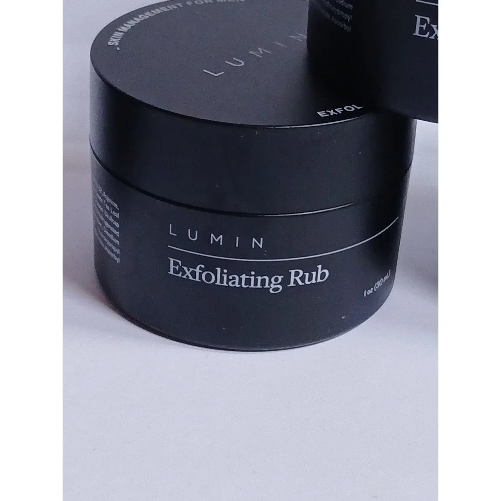 Lumin Men Skin Management Lot 6pc Moisturizing Balm Exfoliating Rub